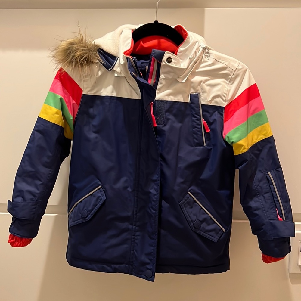 Colorful girls winter jacket
